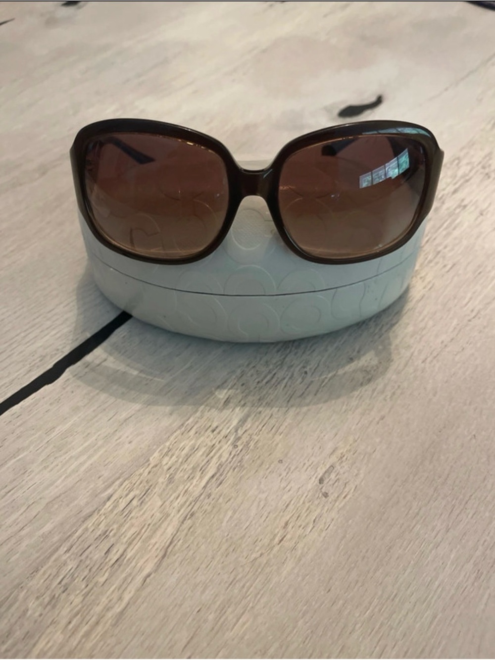 Women’s Coach Brown Gradient Lens Sunglasses